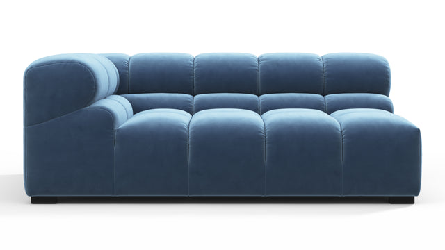 Tufty - Tufty Module, Extra Large Left Corner, Aegean Blue Velvet