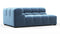 Tufty - Tufty Module, Extra Large Left Corner, Aegean Blue Velvet