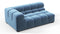 Tufty - Tufty Module, Extra Large Left Corner, Aegean Blue Velvet