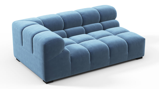 Tufty - Tufty Module, Extra Large Left Corner, Aegean Blue Velvet