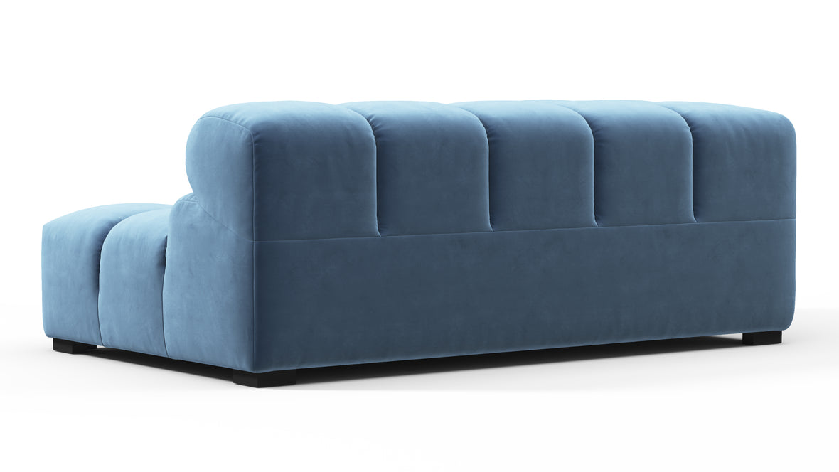 Tufty - Tufty Module, Extra Large Left Corner, Aegean Blue Velvet