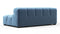 Tufty - Tufty Module, Extra Large Left Corner, Aegean Blue Velvet