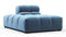 Tufty - Tufty Module, Left Chaise, Armless, Aegean Blue Velvet