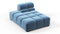 Tufty - Tufty Module, Left Chaise, Armless, Aegean Blue Velvet