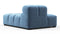 Tufty - Tufty Module, Left Chaise, Armless, Aegean Blue Velvet