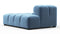 Tufty - Tufty Module, Right Chaise, Armless, Aegean Blue Velvet