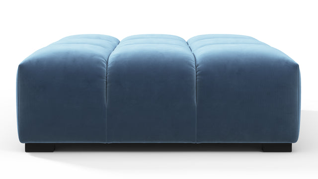 Tufty - Tufty Ottoman, Aegean Blue Velvet