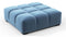 Tufty - Tufty Ottoman, Aegean Blue Velvet