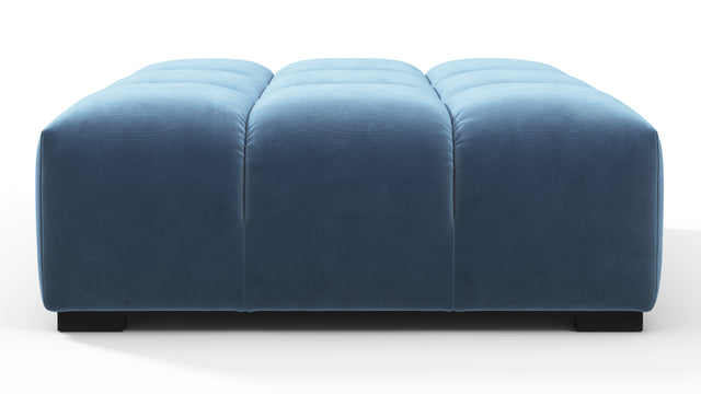 Tufty - Tufty Ottoman, Aegean Blue Velvet