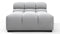 Tufty - Tufty Module, Armless Chaise, Light Gray Wool