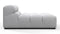 Tufty - Tufty Module, Armless Chaise, Light Gray Wool