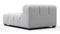 Tufty - Tufty Module, Armless Chaise, Light Gray Wool