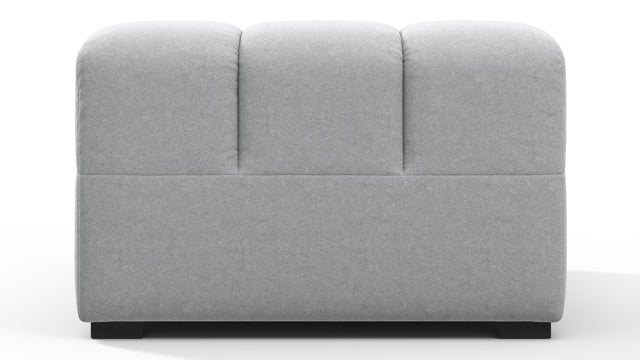Tufty - Tufty Module, Armless Chaise, Light Gray Wool