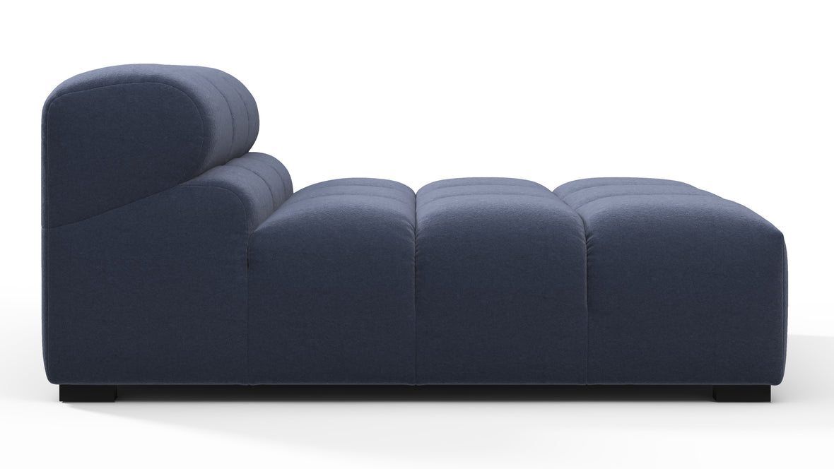 Tufty - Tufty Module, Armless Chaise, Royal Blue Wool