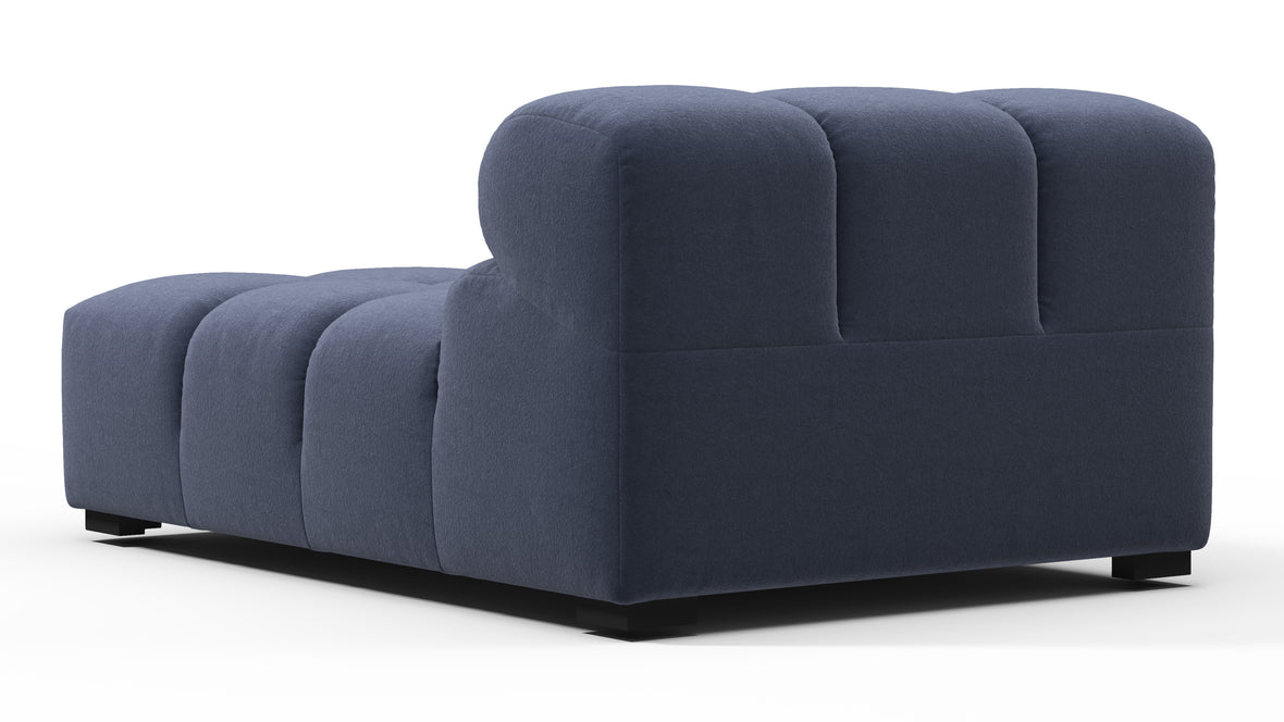 Tufty - Tufty Module, Armless Chaise, Royal Blue Wool