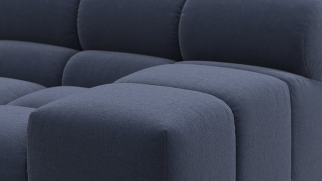 Tufty - Tufty Sectional, Small, Right Chaise, Royal Blue Wool