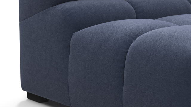 Tufty - Tufty Sectional, Small, Right Chaise, Royal Blue Wool