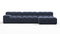Tufty - Tufty Sectional, Small, Right Chaise, Royal Blue Wool