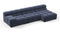 Tufty - Tufty Sectional, Small, Right Chaise, Royal Blue Wool