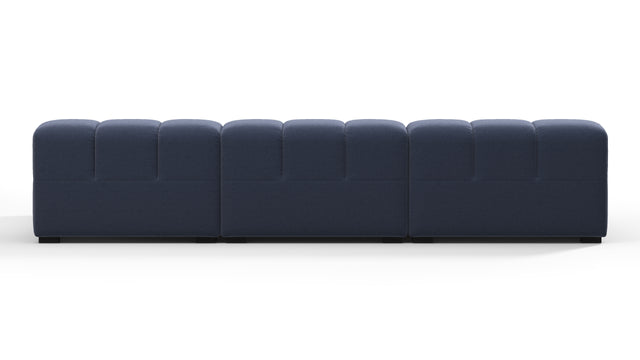 Tufty - Tufty Sectional, Small, Right Chaise, Royal Blue Wool