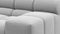Tufty - Tufty Sectional, Small, Right Chaise, Light Gray Wool