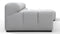 Tufty - Tufty Sectional, Small, Right Chaise, Light Gray Wool