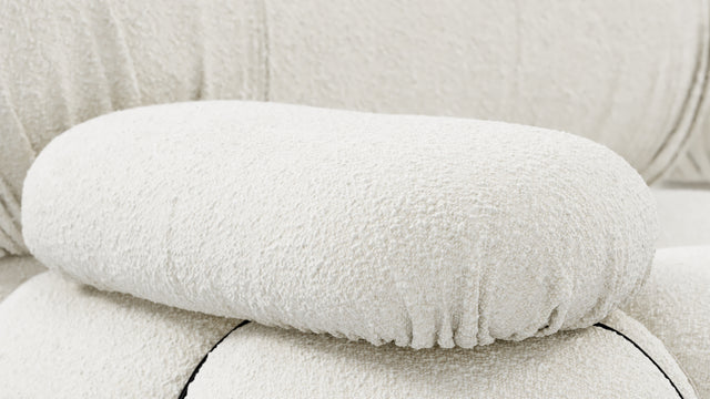 Bellini Sofa - Mario Bellini Three Seater Sofa, White Boucle