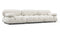 Bellini Sofa - Mario Bellini Three Seater Sofa, White Boucle