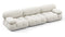 Bellini Sofa - Mario Bellini Three Seater Sofa, White Boucle