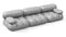Bellini Sofa - Mario Bellini Three Seater Sofa, Light Gray Velvet