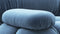 Bellini Sofa - Mario Bellini Three Seater Sofa, Aegean Blue Velvet