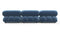 Bellini Sofa - Mario Bellini Three Seater Sofa, Aegean Blue Velvet