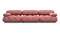 Bellini Sofa - Mario Bellini Three Seater Sofa, Blush Pink Velvet