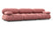 Bellini Sofa - Mario Bellini Three Seater Sofa, Blush Pink Velvet
