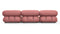 Bellini Sofa - Mario Bellini Three Seater Sofa, Blush Pink Velvet