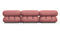 Bellini Sectional - Mario Bellini Sectional, Right Chaise, Blush Pink Velvet