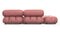 Bellini Sofa - Mario Bellini Open End Sofa, Left, Blush Pink Velvet