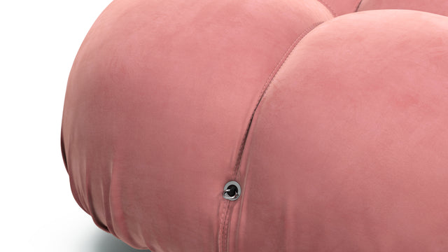 Bellini Sofa - Mario Bellini Open End Sofa, Left, Blush Pink Velvet