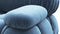 Bellini Sofa - Mario Bellini Open End Sofa, Left, Aegean Blue Velvet