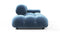Bellini Sofa - Mario Bellini Open End Sofa, Left, Aegean Blue Velvet