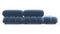 Bellini Sofa - Mario Bellini Open End Sofa, Left, Aegean Blue Velvet