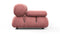 Bellini Sofa - Mario Bellini Open End Sofa, Right, Blush Pink Velvet