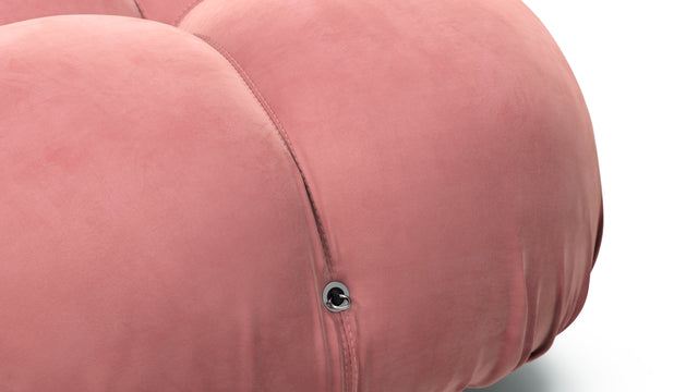 Bellini Sofa - Mario Bellini Open End Sofa, Right, Blush Pink Velvet