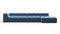 Tufty - Tufty Sectional, Large, Right Chaise, Aegean Blue Velvet
