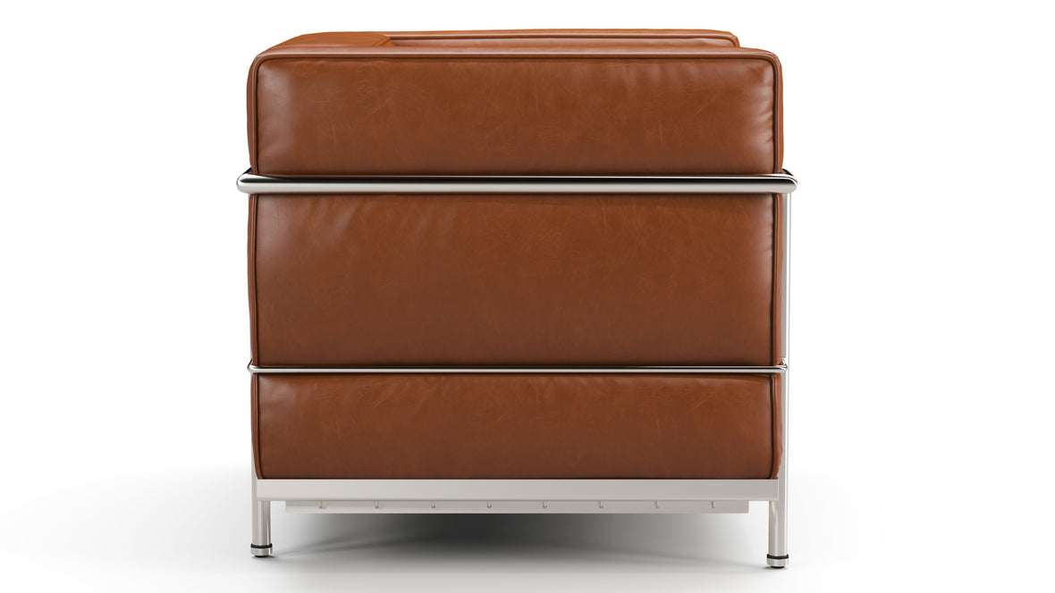 Corbusier - Corbusier Grand Modele Lounge Chair, Tan Premium Leather