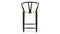 Wish - Wish Counter Stool, Black with Natural Seat, 25.5