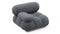 Bellini Module - Mario Bellini Module, Left Arm, Gray Boucle