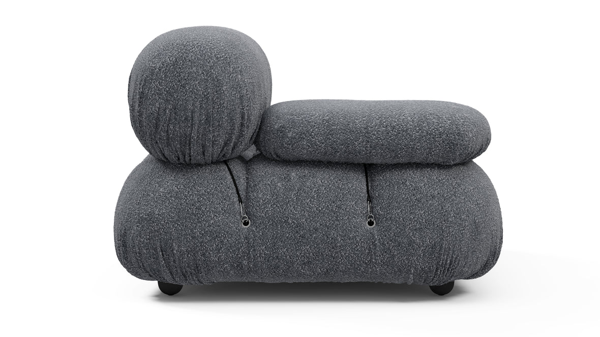 Bellini Module - Mario Bellini Module, Left Arm, Gray Boucle