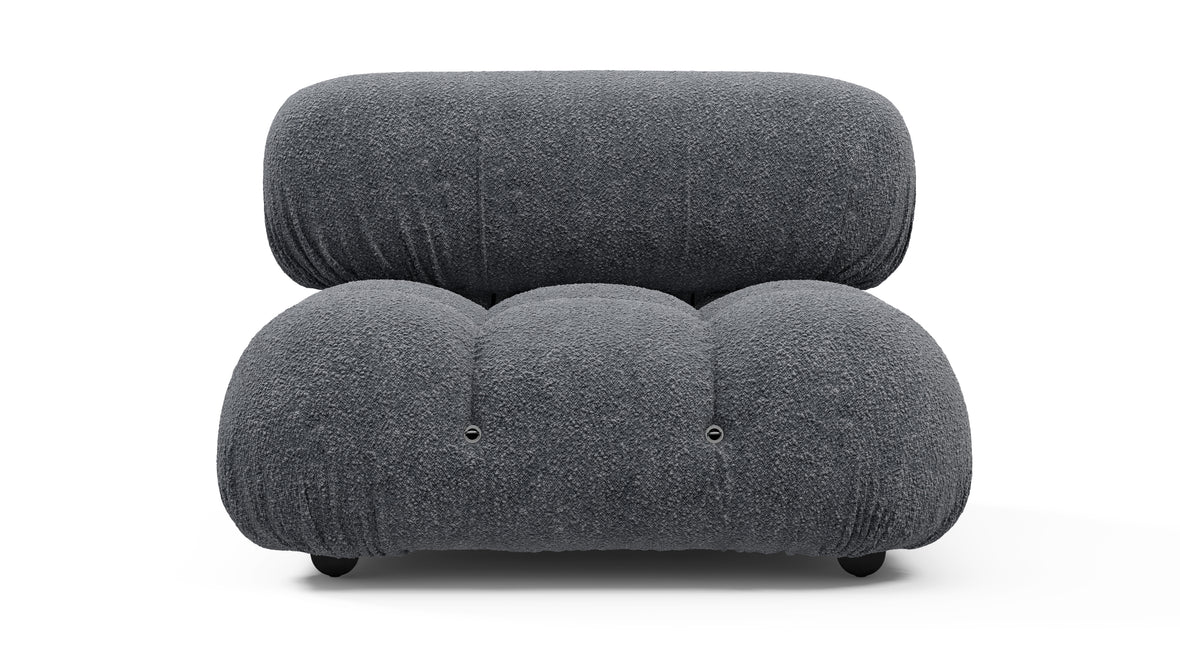Bellini Module - Mario Bellini Module, Armless, Gray Boucle