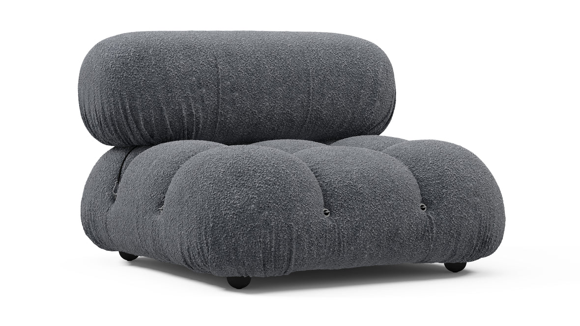 Bellini Module - Mario Bellini Module, Armless, Gray Boucle